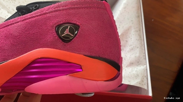 Retro DH4121-600 Pink Jordan 14 Low Shocking (W) 0803